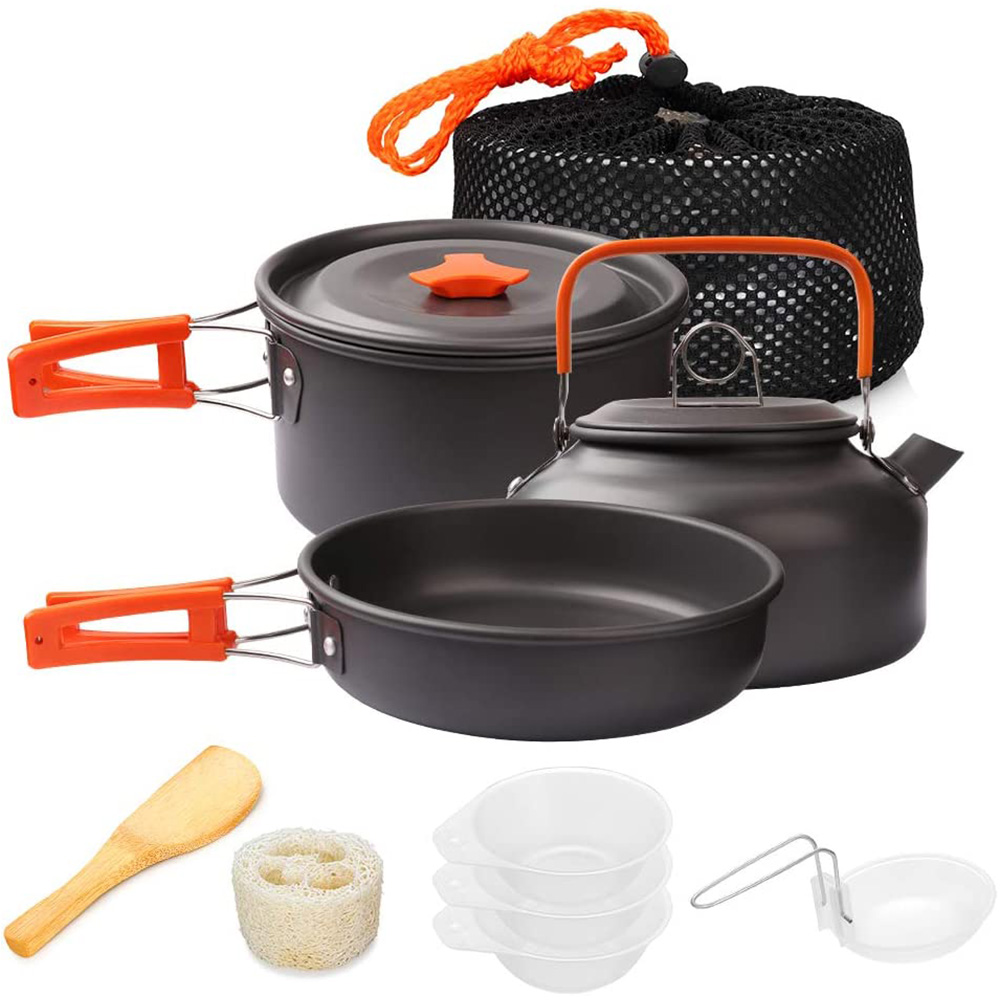1pcs/1set Camping Cookware Kit - Camping Cooking Backpack reseña y precio