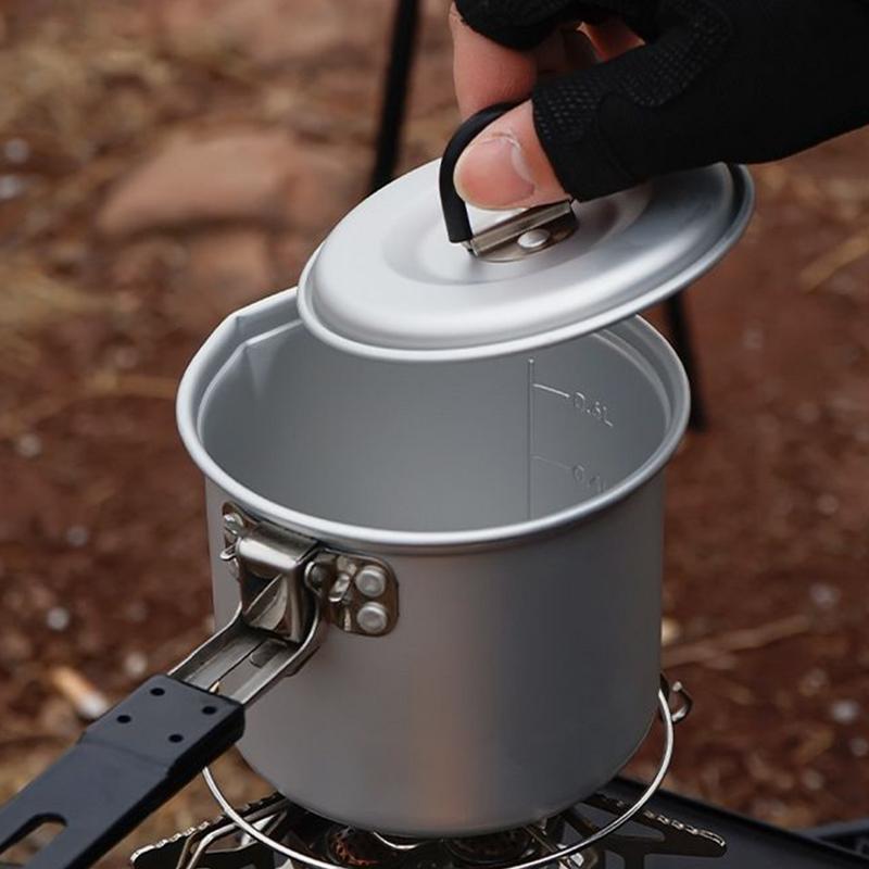 Foldable Camping Pot 700ml Alu - Camping Lightweight Cooking Pot reseña y precio