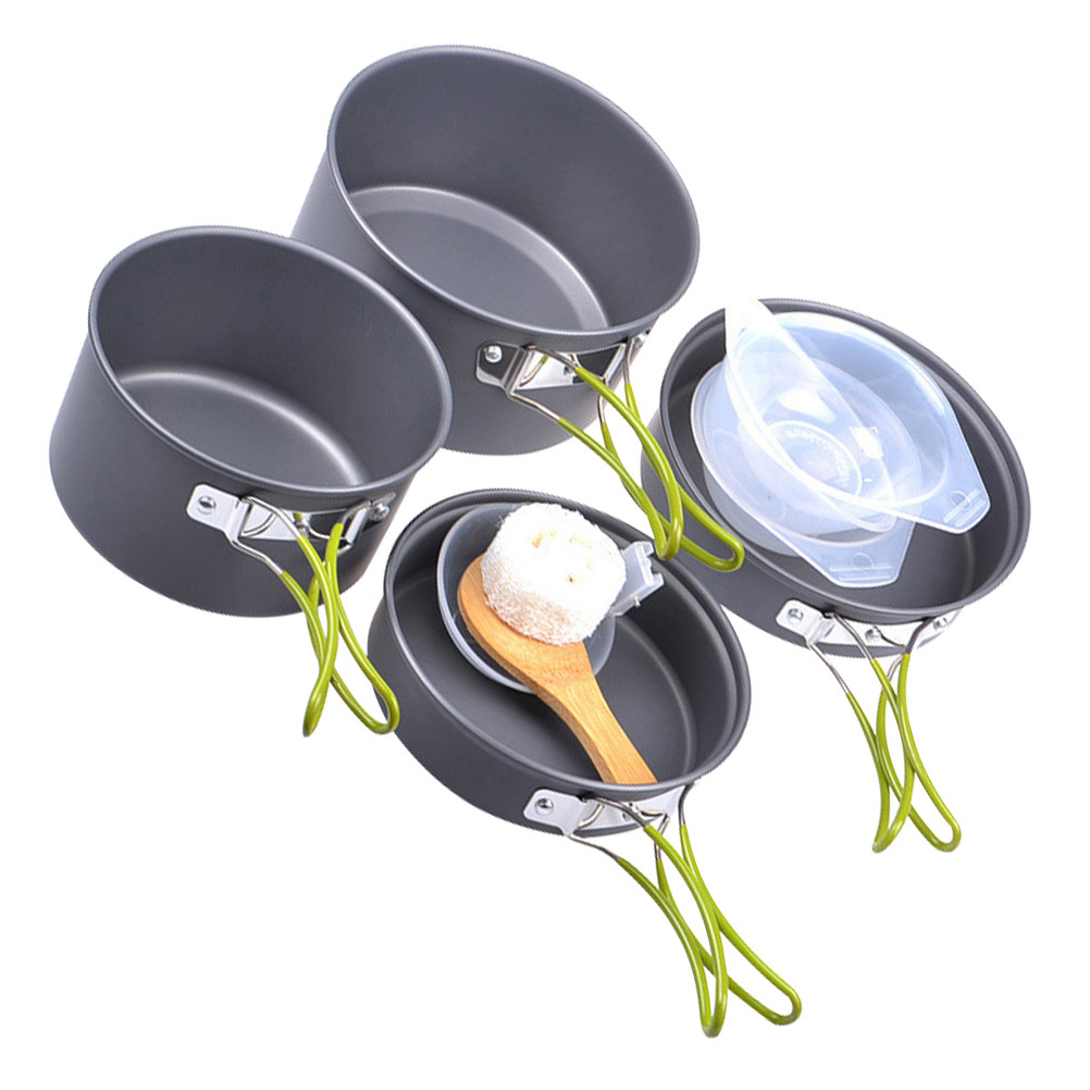 1Set Portable Camping Cookware - Camping Lightweight Cooking Pot reseña y precio
