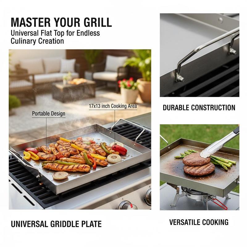 Rectangular Flat Top Plate 17x - Camping Cooking Flat Top reseña y precio