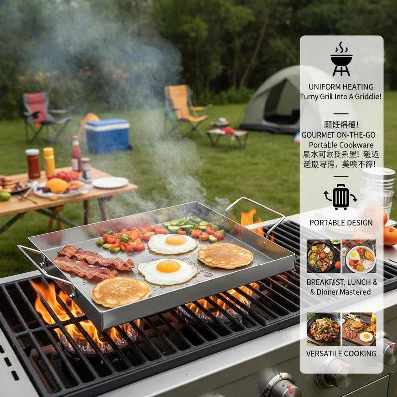 Rectangular Flat Top Plate 17x - Camping Cooking Flat Top reseña y precio