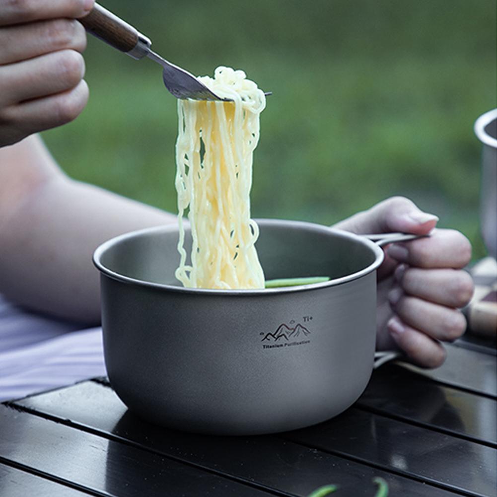 Titanium Hanging Pot Lightweig - Camping Lightweight Cooking Pot reseña y precio