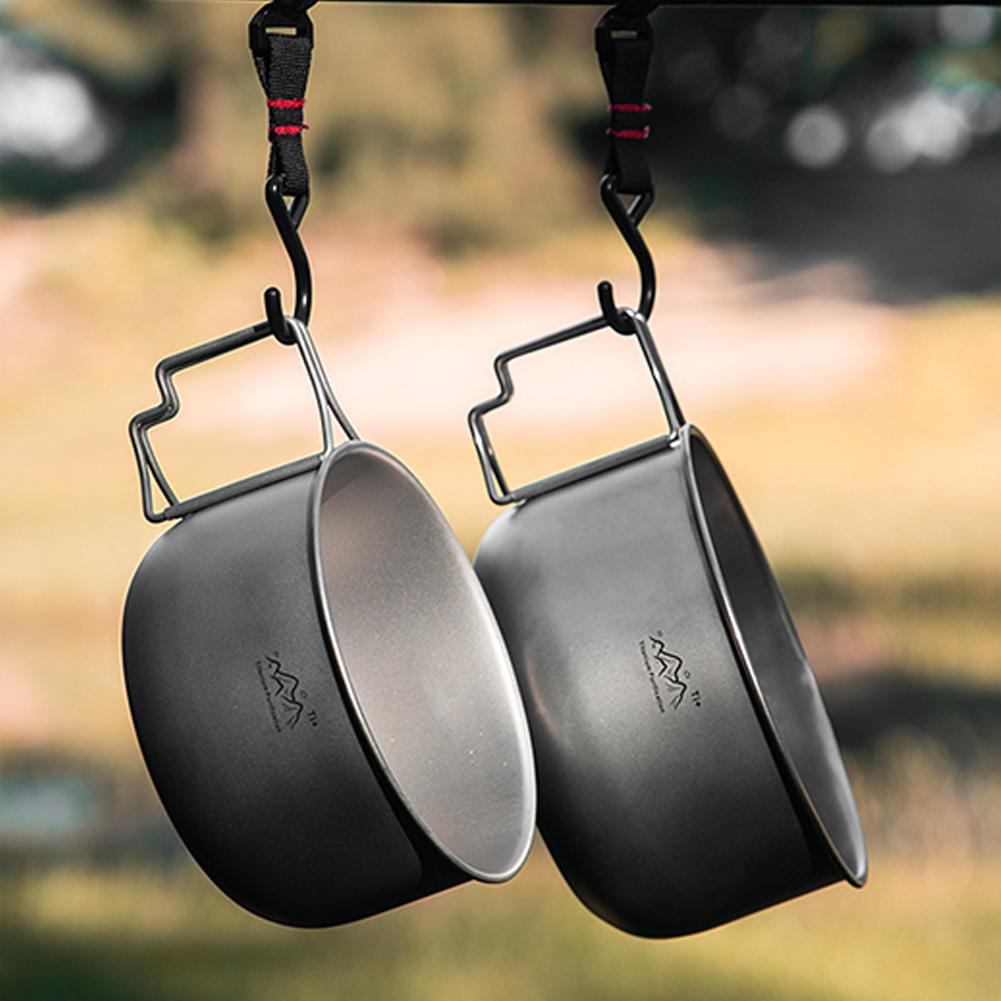 Titanium Hanging Pot Lightweig - Camping Lightweight Cooking Pot reseña y precio