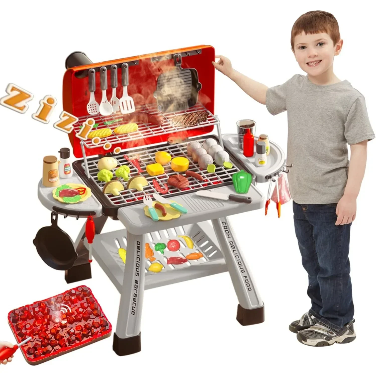 Barbecue Grill Toy Set Kids BB - Camping Cooking Gifts reseña y precio