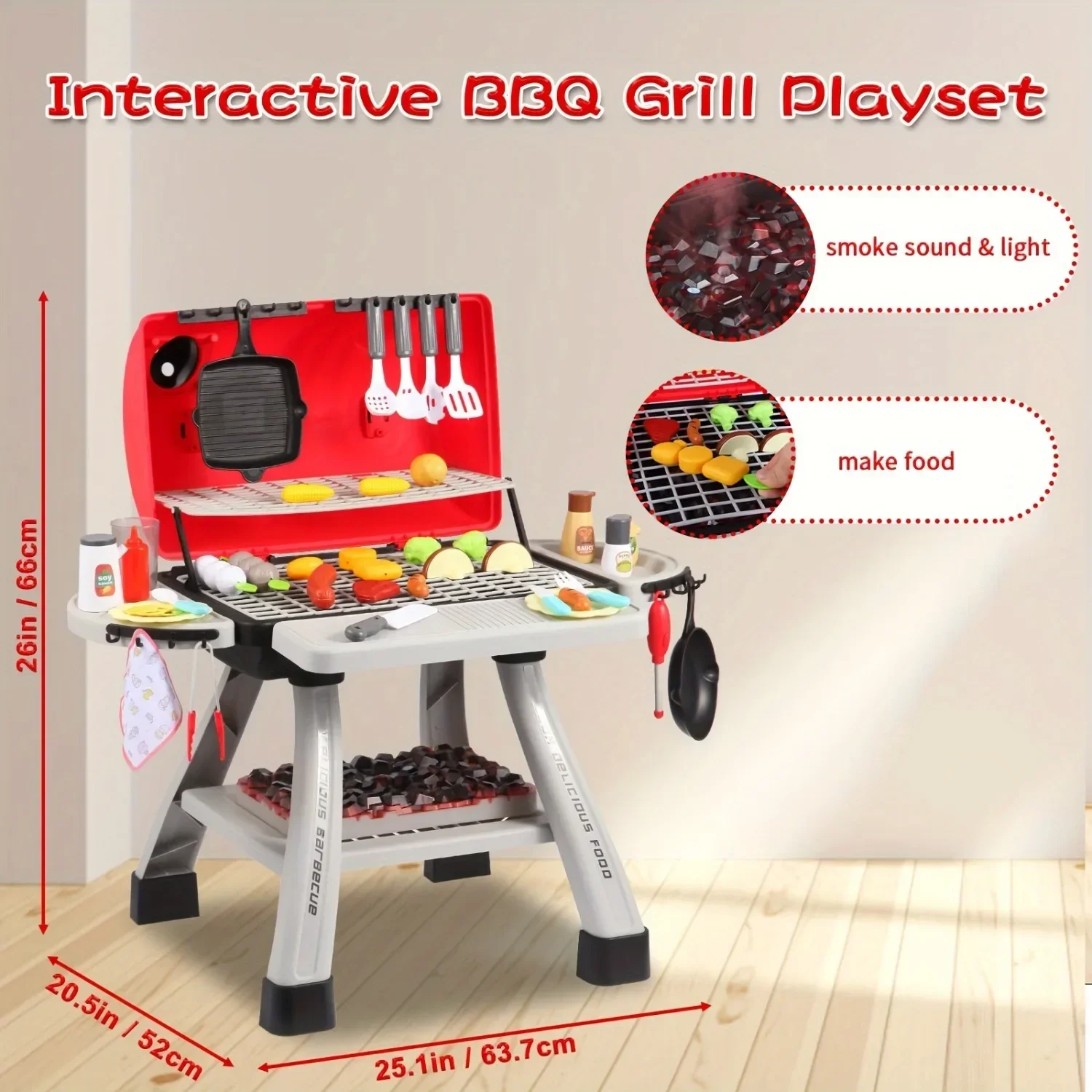 Barbecue Grill Toy Set Kids BB - Camping Cooking Gifts reseña y precio