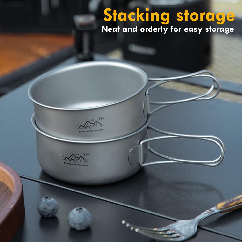 Titanium Camping Pot Ultraligh - Camping Cooking Backpack reseña y precio