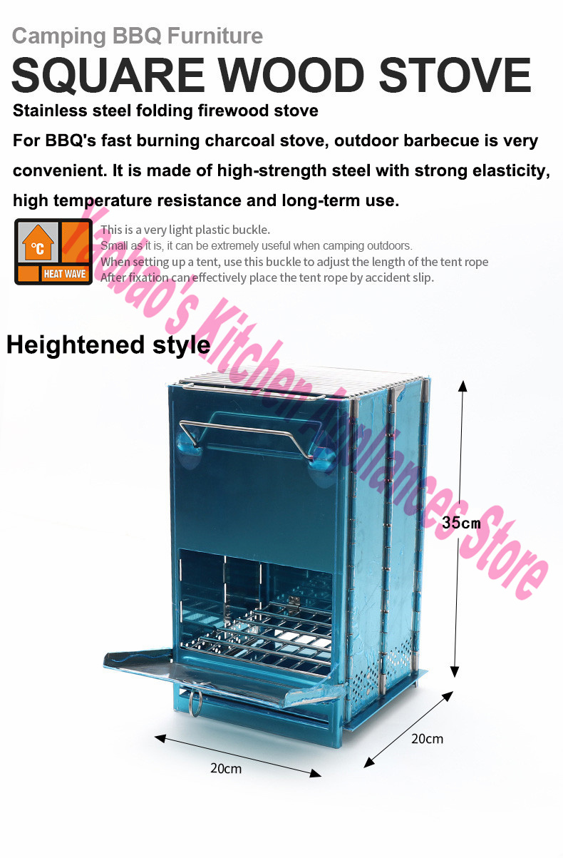 Wood Stove Outdoor Camping Equ - Camping Outdoor Cooking Equipment reseña y precio