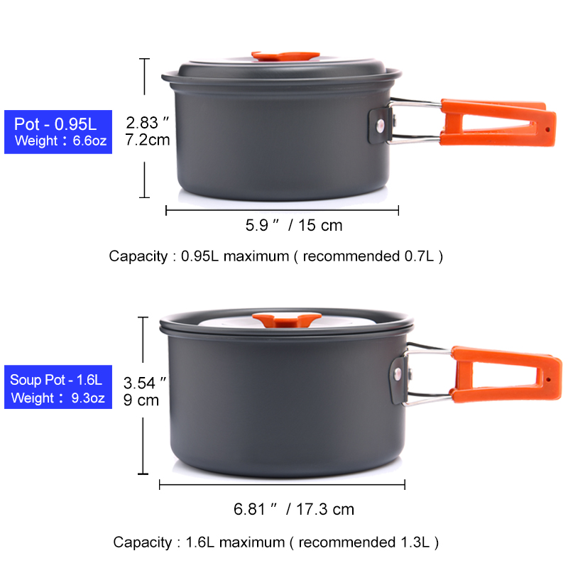 Widesea Camping Outdoor Cookwa - Camping Cooking All In One reseña y precio