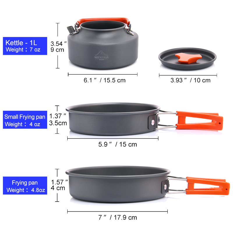 Widesea Camping Outdoor Cookwa - Camping Cooking All In One reseña y precio