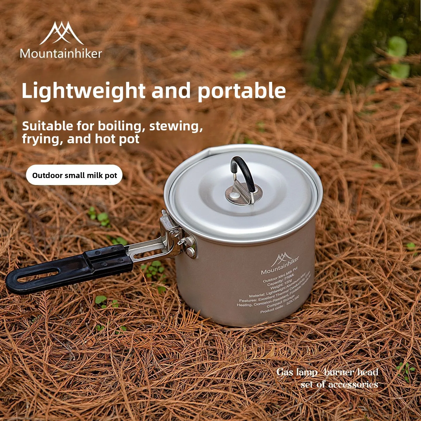 MOUNTAINHIKER Upgrade Milk Pot - Camping Lightweight Cooking Pot reseña y precio