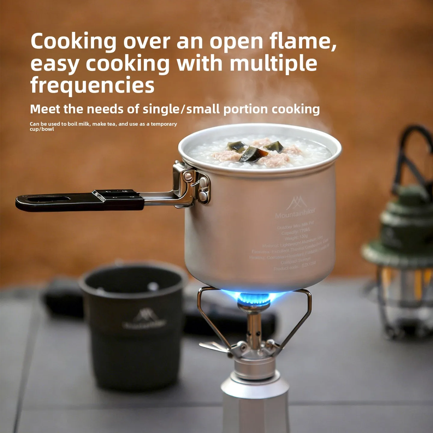 MOUNTAINHIKER Upgrade Milk Pot - Camping Lightweight Cooking Pot reseña y precio