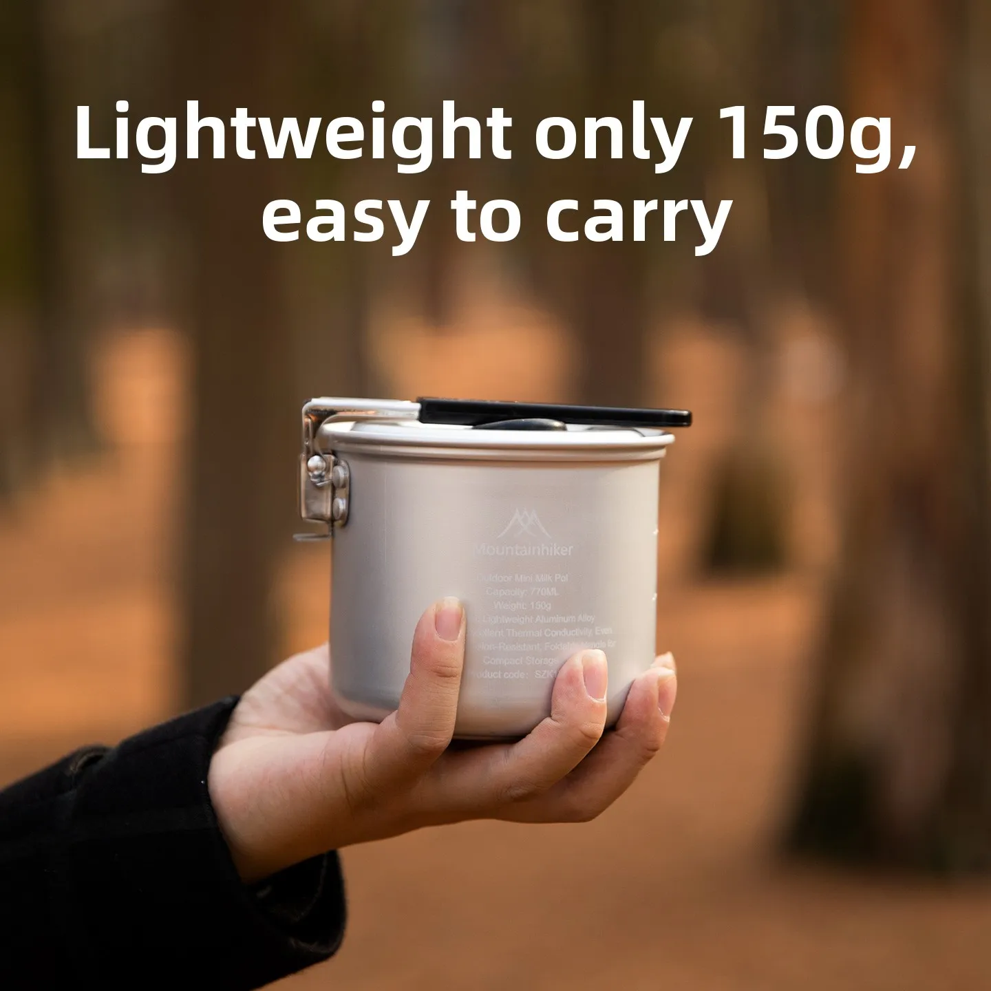 MOUNTAINHIKER Upgrade Milk Pot - Camping Lightweight Cooking Pot reseña y precio