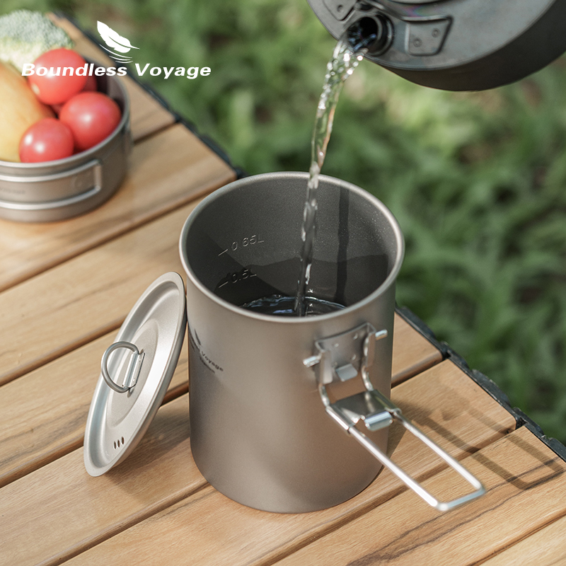 Boundless Voyage 900ml Titaniu - Camping Lightweight Cooking Pot reseña y precio