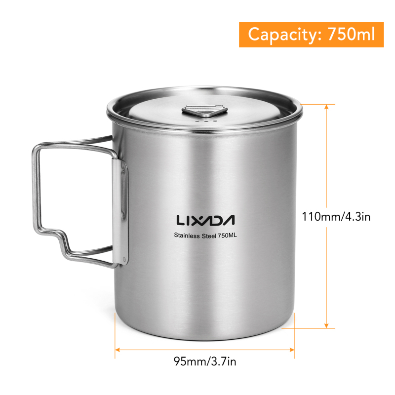 Lixada 750ml Cup Outdoor Stain - Camping Cooking Unit reseña y precio