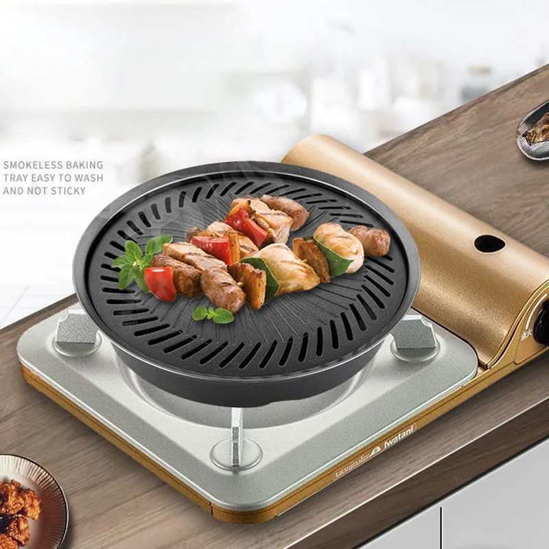 Korean Non-stick Barbecue Tray - Camping Cooking Flat Top reseña y precio