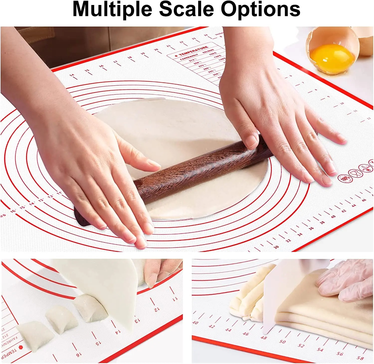 Silicone Baking Mat Kneading P - Camping Cooking Mat reseña y precio