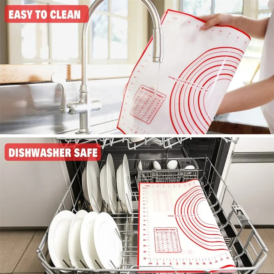 Silicone Baking Mat Kneading P - Camping Cooking Mat reseña y precio