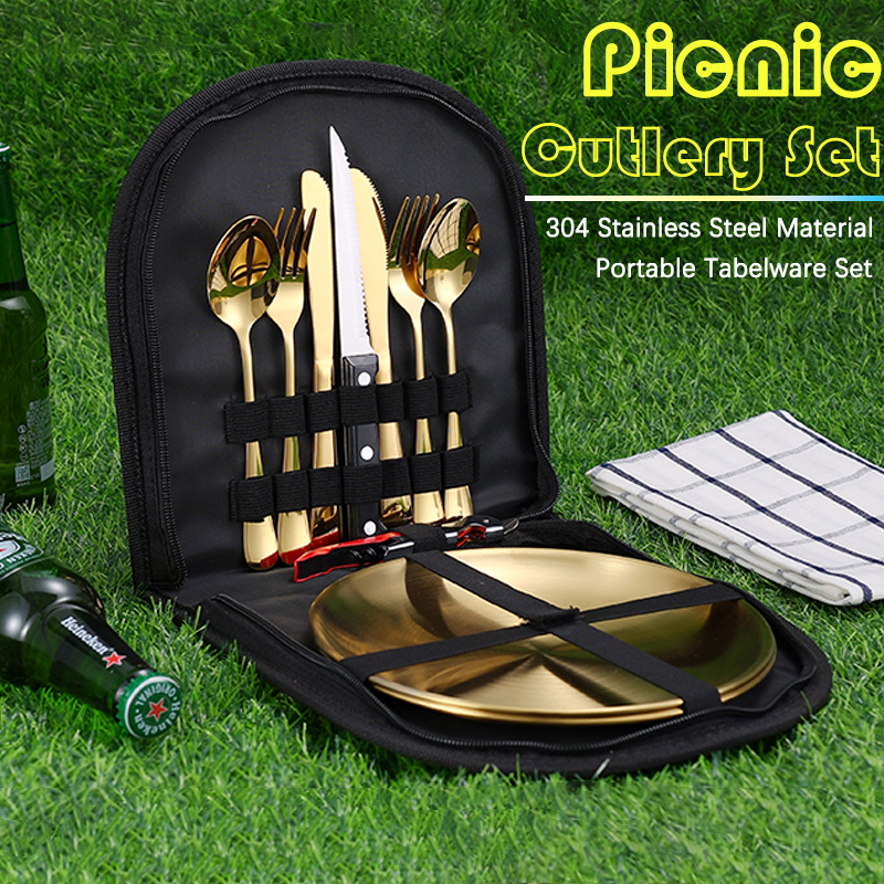 10Pcs Camping Tableware Set 30 - Camping Outdoor Cooking Table reseña y precio
