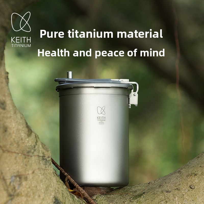 Keith Pure Titanium Outdoor Pr - Camping Lightweight Cooking Pot reseña y precio