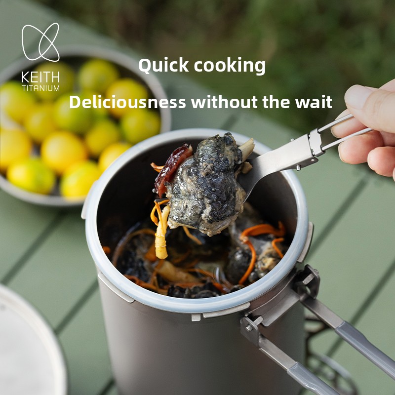 Keith Pure Titanium Outdoor Pr - Camping Lightweight Cooking Pot reseña y precio