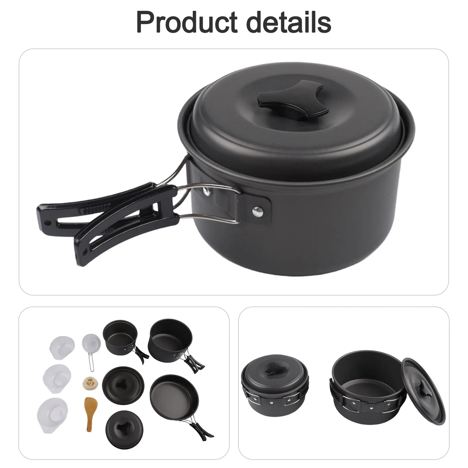 16.7*3.9CM Camping Cookware Se - Camping Cooking Essentials Kit reseña y precio