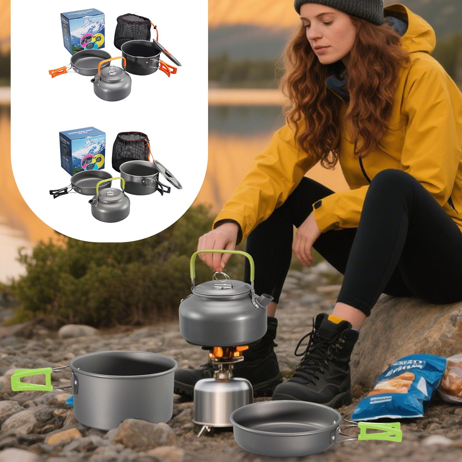 Camping Cookware Camping Cook  - Camping Lightweight Cooking Pot reseña y precio