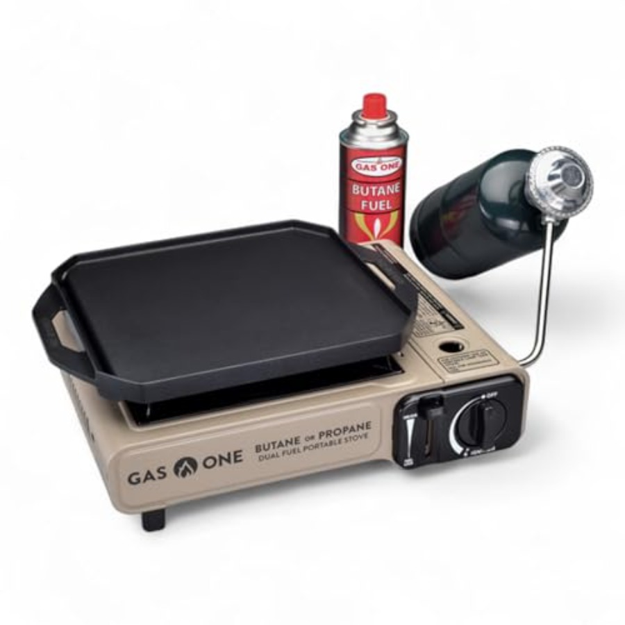 GasOne GS-3400P-KIT Propane or - Camping Cooking Flat Top reseña y precio