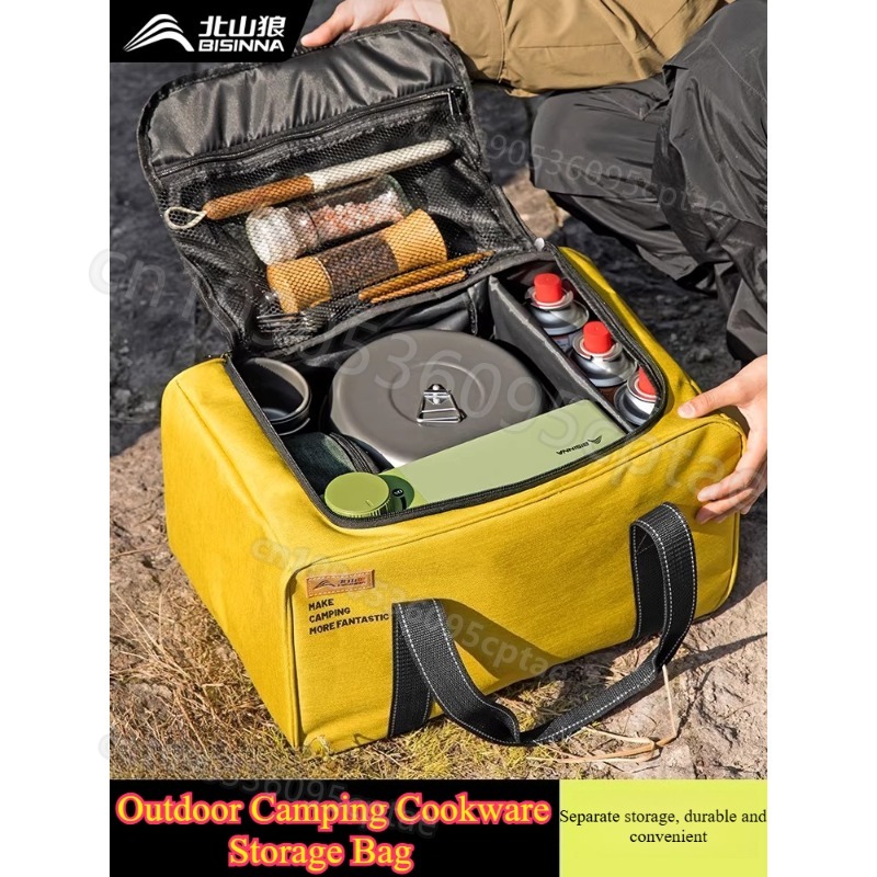 Portable Camping Cookware Set  - Camping Lightweight Cooking Pot reseña y precio