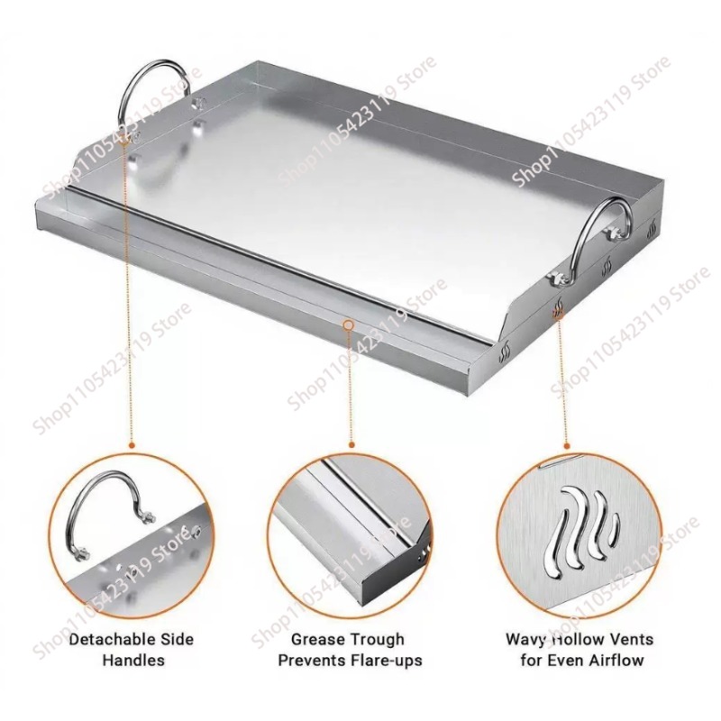 Stainless Steel Griddle BBQ To - Camping Cooking Flat Top reseña y precio