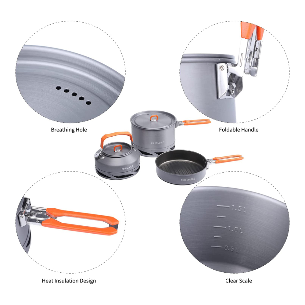 Fire Maple Camping Cookware Ut - Camping Cooking All In One reseña y precio