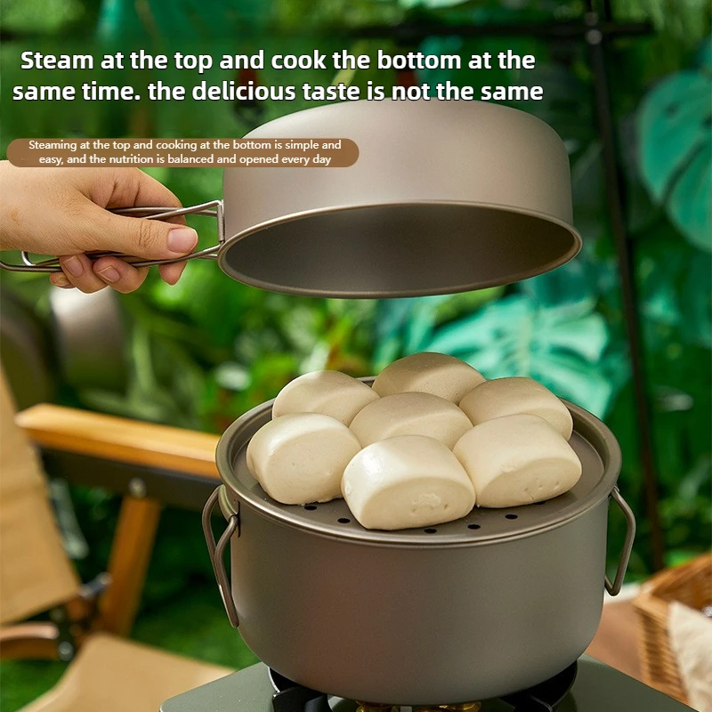 Titanium Outdoor Pot Set Picni - Camping Lightweight Cooking Pot reseña y precio