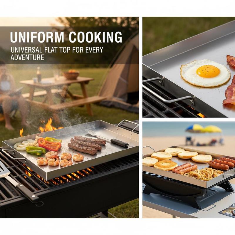 Universal Flat Top Rectangular - Camping Cooking Flat Top reseña y precio