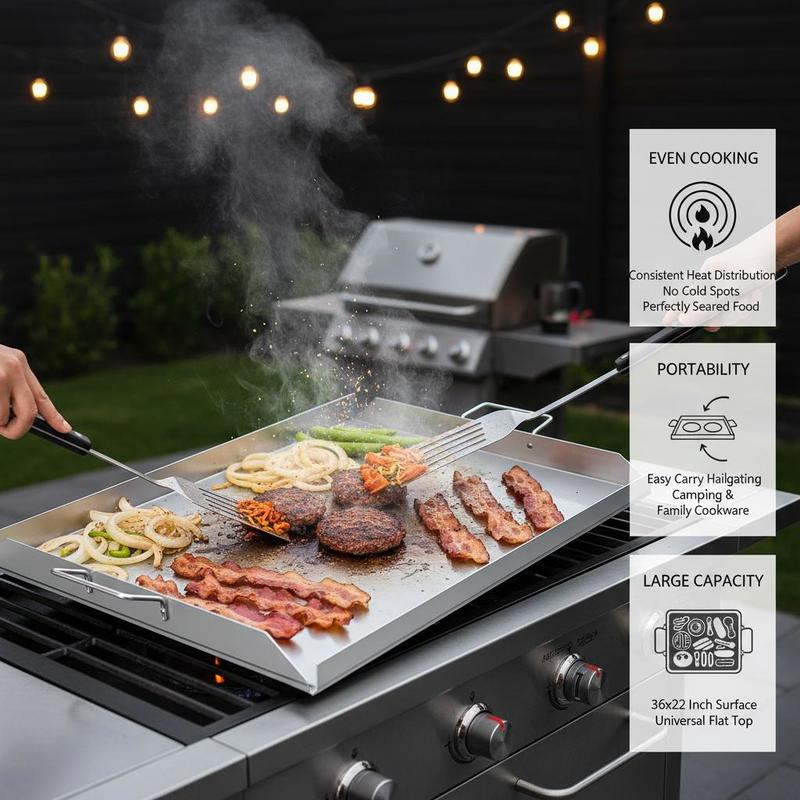 Universal Flat Top Rectangular - Camping Cooking Flat Top reseña y precio