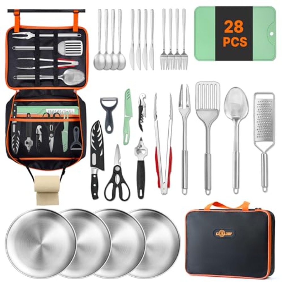 Portable Camping Cooking Utens - Camping Cooking Essentials Kit reseña y precio