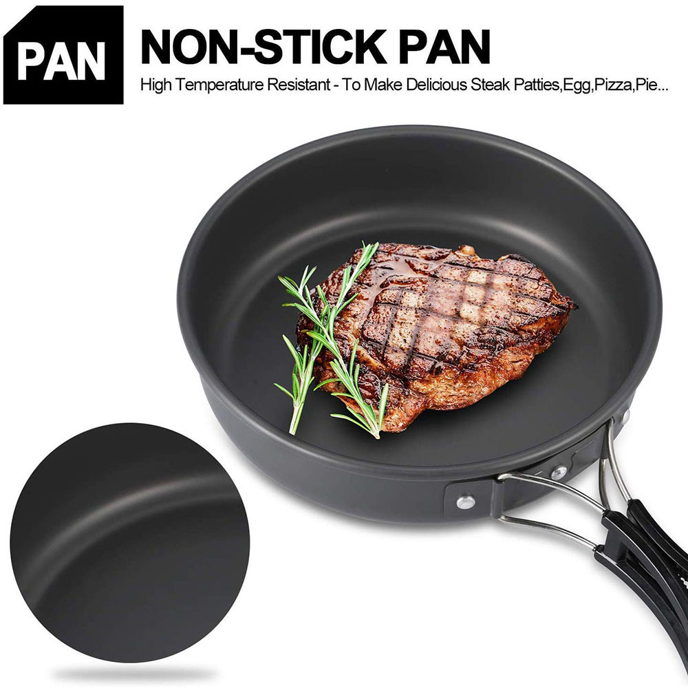 Outdoor camping cookware set m - Camping Lightweight Cooking Pot reseña y precio