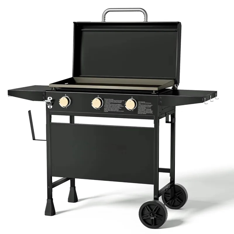 Wheeled Outdoor Flat-Top Cooki - Camping Cooking Flat Top reseña y precio
