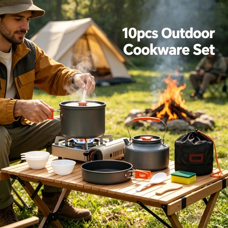 Camping Cookware Set Outdoor P - Camping Cooking All In One reseña y precio