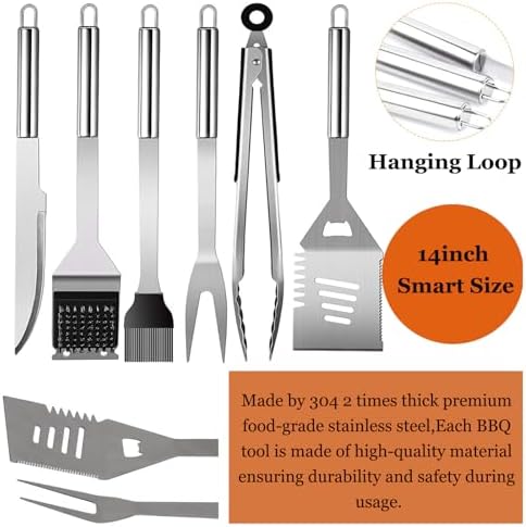 MUJUZE Grill Set with Apron -  - Camping Cooking Gifts reseña y precio