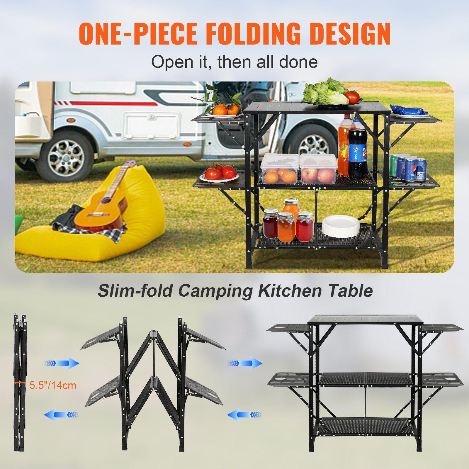 All-in-one 49.6in Aluminum Cam - Camping Cooking All In One reseña y precio