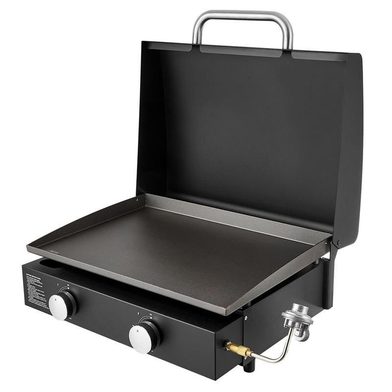 Gas Griddle, 2 Burner Tabletop - Camping Cooking Flat Top reseña y precio