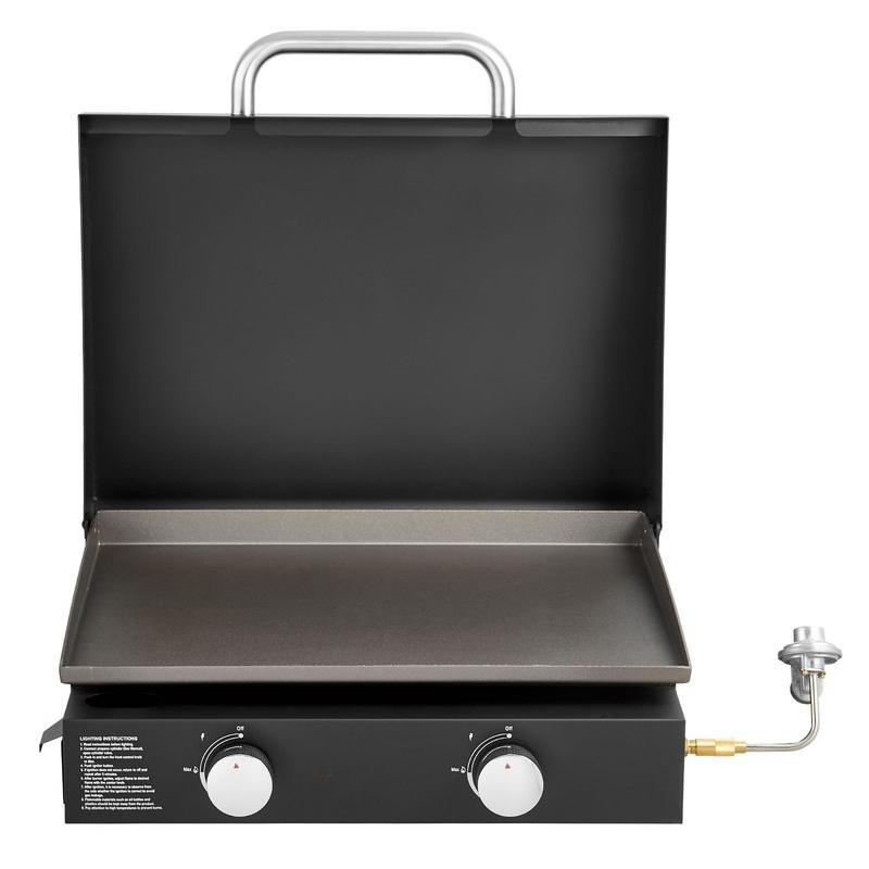 Gas Griddle, 2 Burner Tabletop - Camping Cooking Flat Top reseña y precio