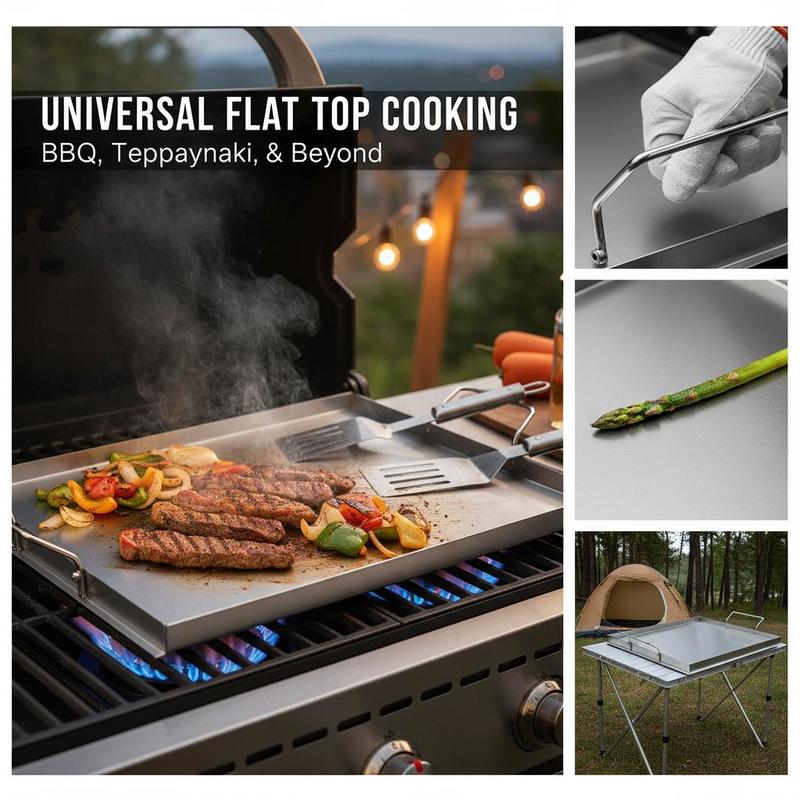 Flat Top Grill Plate 23x16 inc - Camping Cooking Flat Top reseña y precio